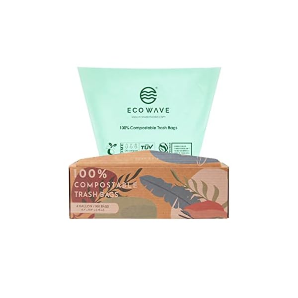 ECO SOUL TRSH BAGS,4 GL,CMPSTBLE
