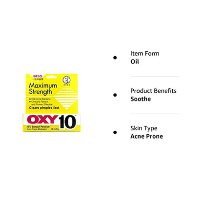 OXY MAXIMUM ACTION LQ 10% 147.7ML