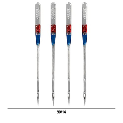 SINGER Regular Point Machine Needles, 5 Count, Sizes 80 (2), 90 (2), 100 (1)