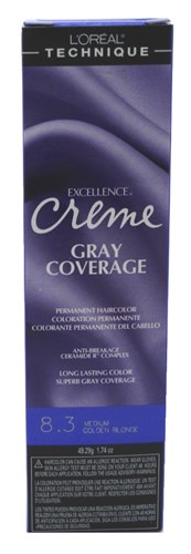 Loreal Excel Creme Color #8 Medium Blonde 1.74oz