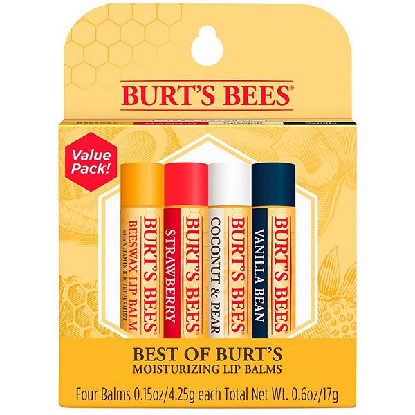 Burts Bees Lip Balm Best Of Burts 4 Pack (4in)