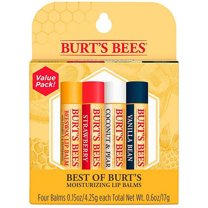 Burts Bees Lip Balm Best Of Burts 4 Pack (4in)
