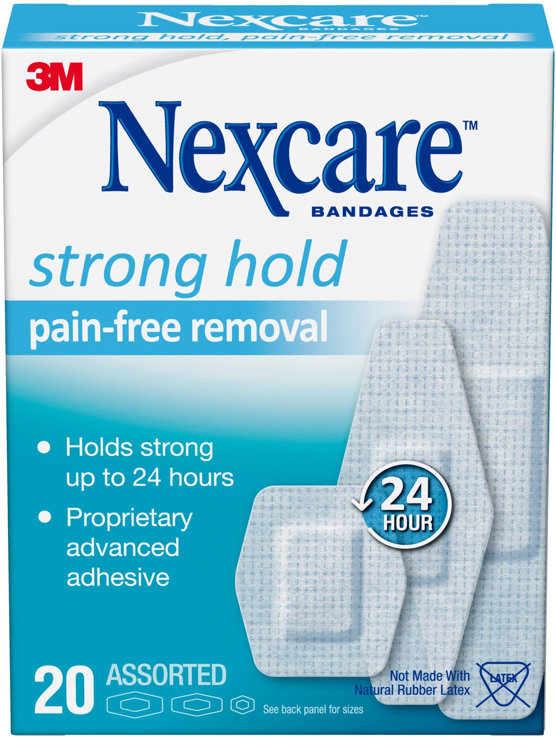 NEXCARE SENSITIVE SKIN BANDAGE ASST 20CT