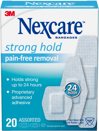 NEXCARE SENSITIVE SKIN BANDAGE ASST 20CT