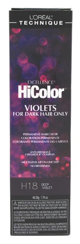 Loreal Excel Hicolor H18 Tube Deep Violet 1.74oz