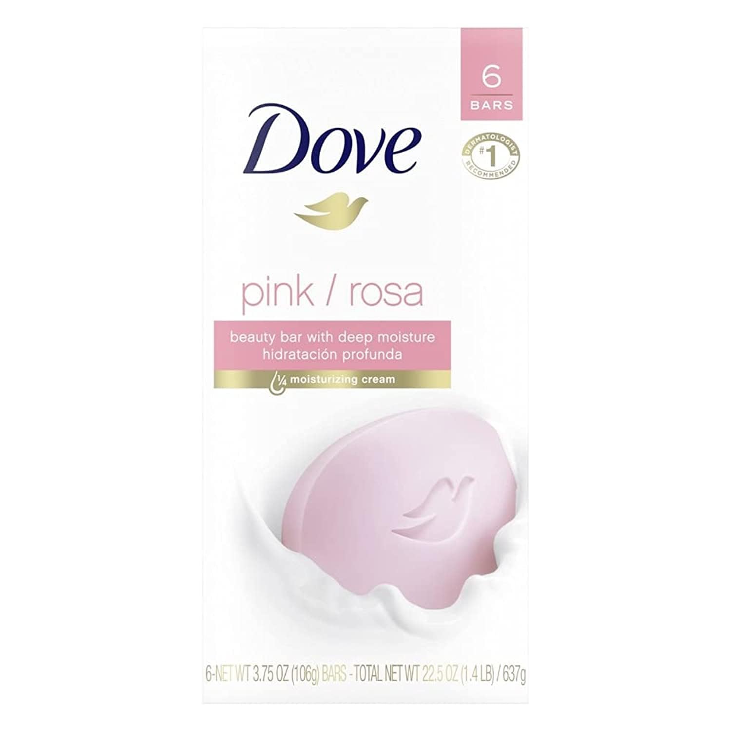 DOVE SOAP BR 2X4.25OZ PINK-ROSA