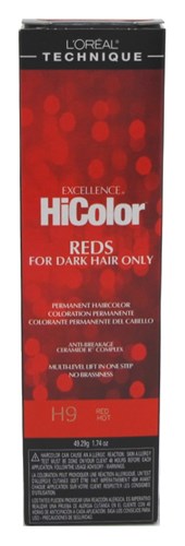 Loreal Excel Hicolor H09 Tube Red Hot 1.74oz
