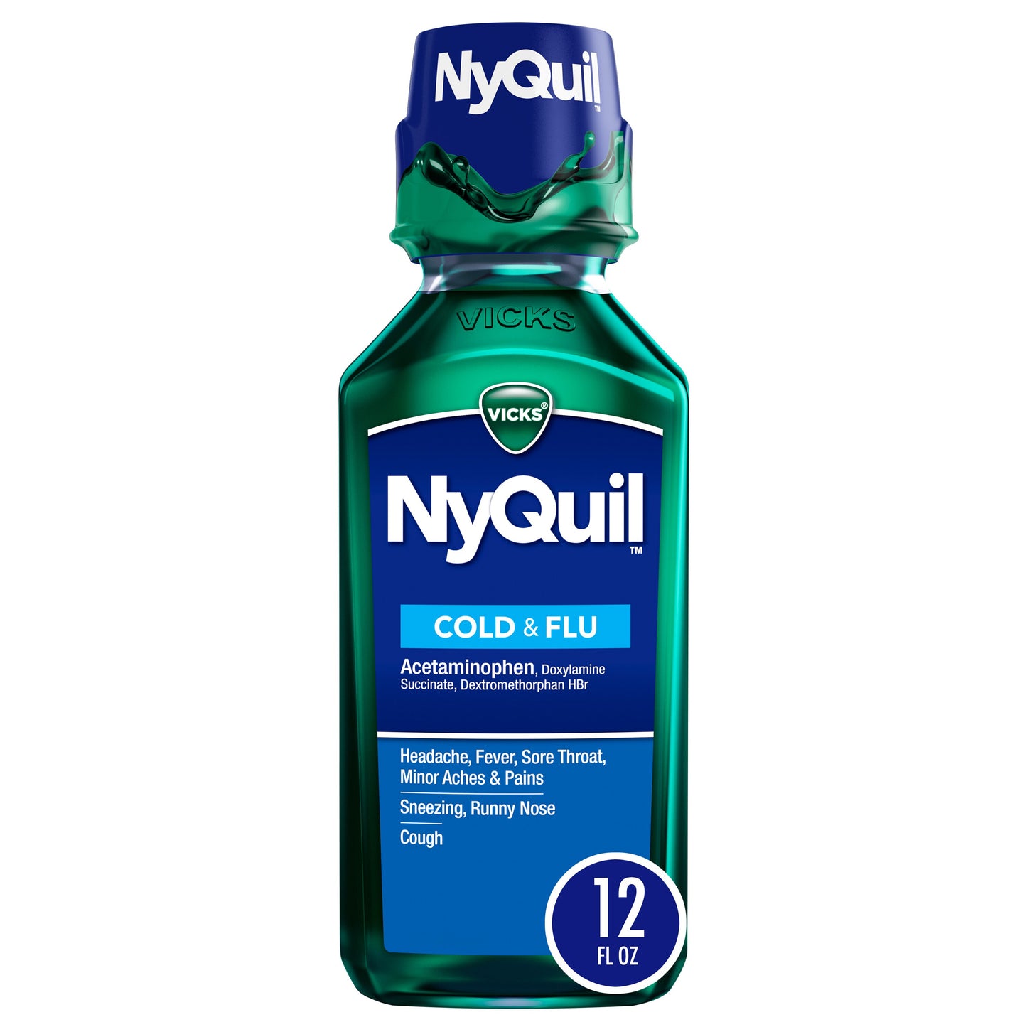 Vicks Nyquil Cold & Flu 8oz .