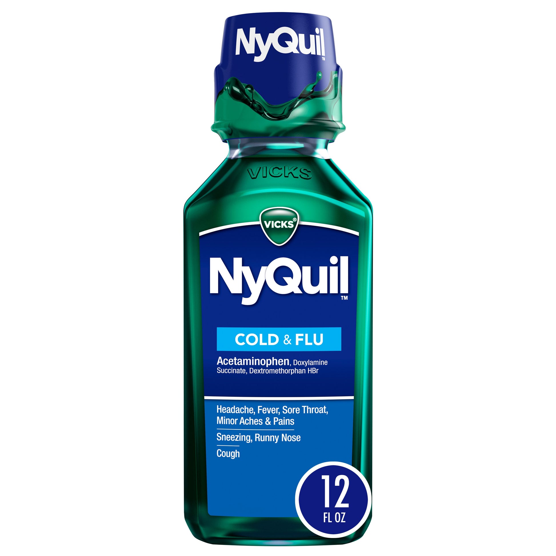 Vicks Nyquil Cold & Flu 8oz .