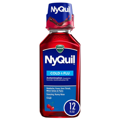 Vicks NyQuil Severe Cold & Flu Liquid, 1 oz