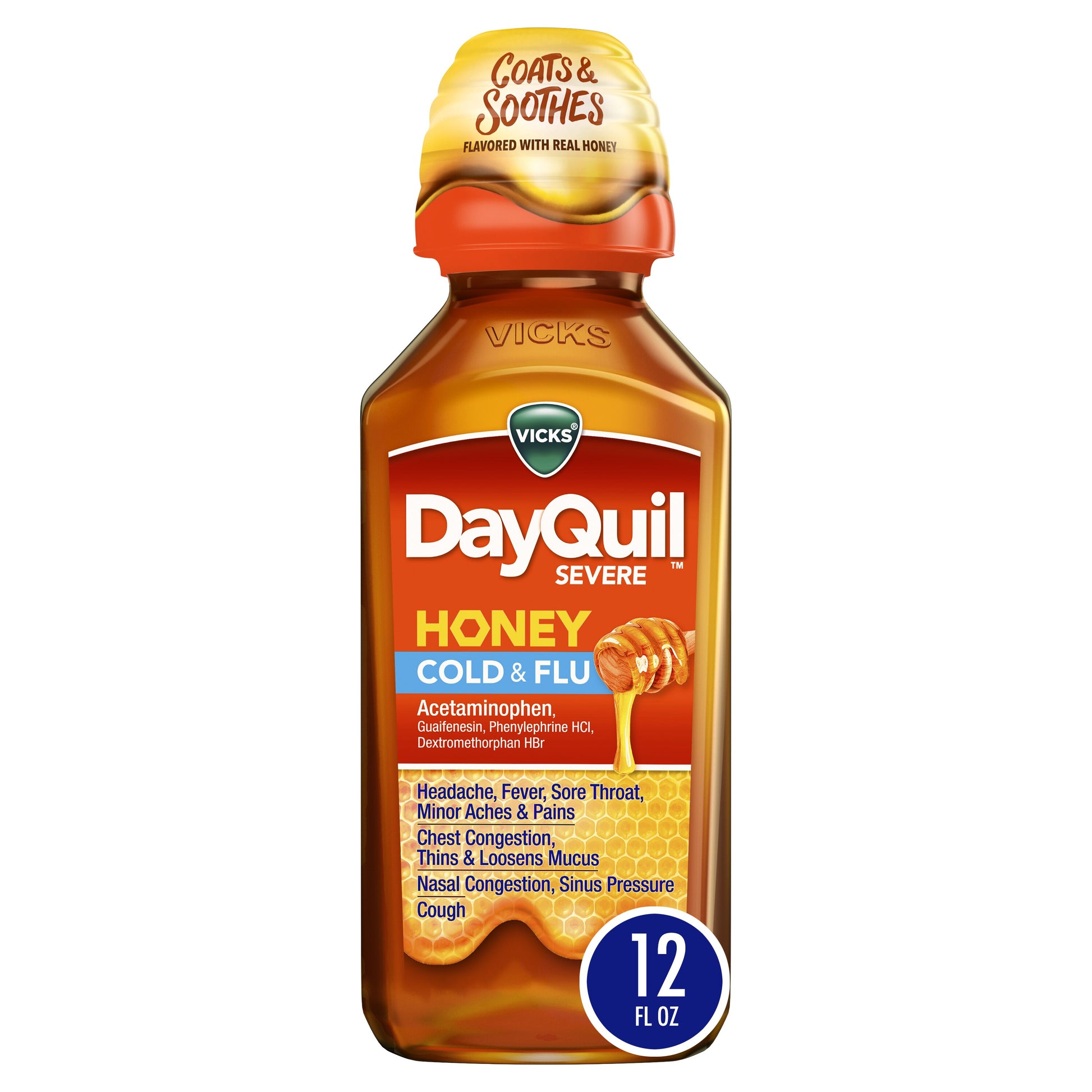 Vicks DayQuil Severe Cold & Flu Liquid, 1 oz