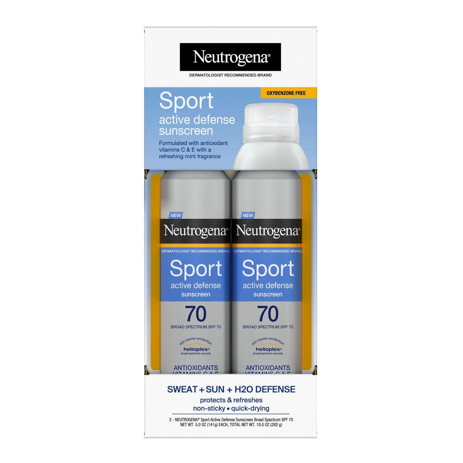 Neutrogena Sport Spf#70 Active Defense Spray 5oz