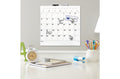 Quartet Frameless Magnetic Dry Erase Calendar Tile, 14" x 14"