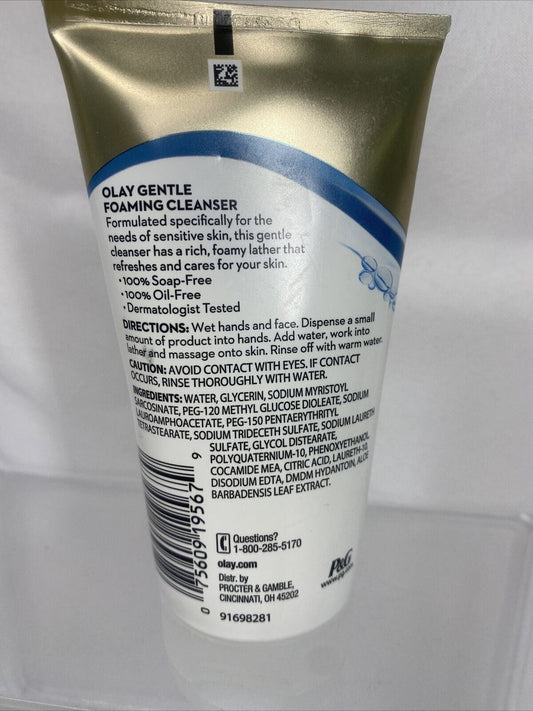 OLAY GENTLE CLEAN FOAM CLEANSER TUBE 5OZ