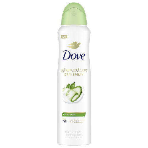 Dove Deodorant 3.8oz Dry Spray Cool Essentials Twin Pack