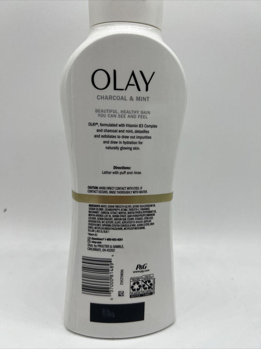 Olay Body Wash Charcoal And Mint Hydrating Glow 22oz
