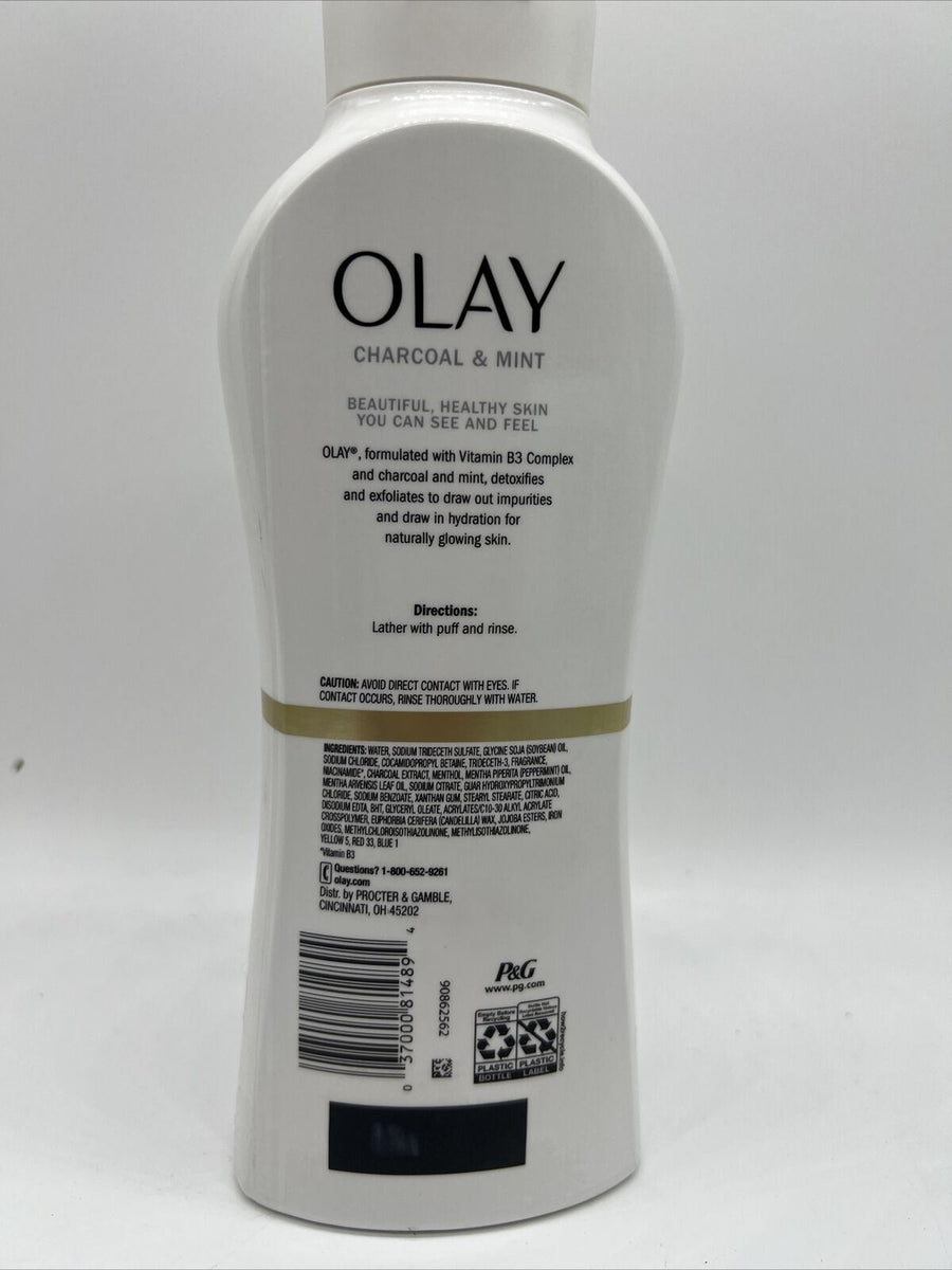 OLAY BDYWSH CHARCOAL&MINT   22Z