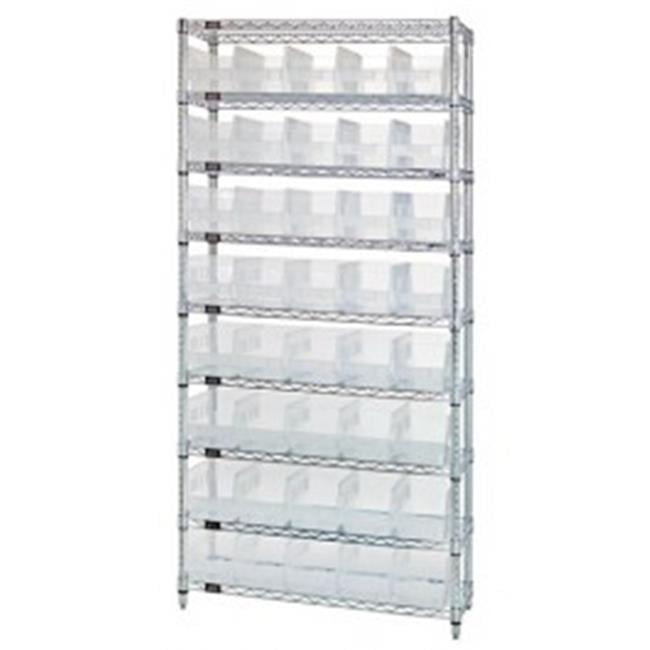 CLR-VIEW STK HNG BIN 18"X8.25"X9" 6CT DS