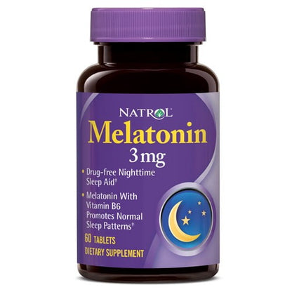 NAT B MELATONIN TB 3MG 60 TR