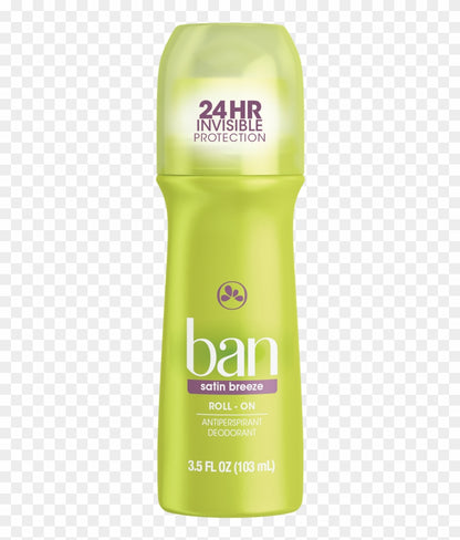 Ban Deodorant 3.5oz Roll-On 24 Hr Satin Breeze