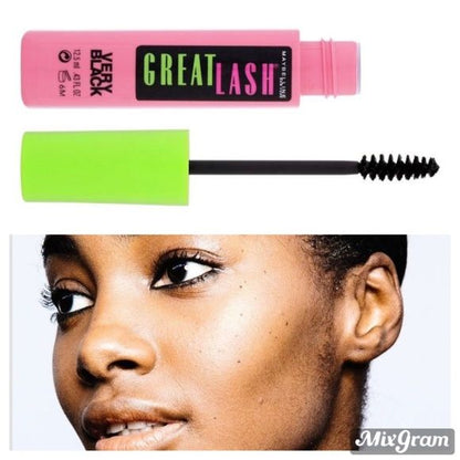 MAYBELLINE New York Great Lash Washable Volumizing Natural-Looking Mascara, 101 Very Black, 0.43 oz