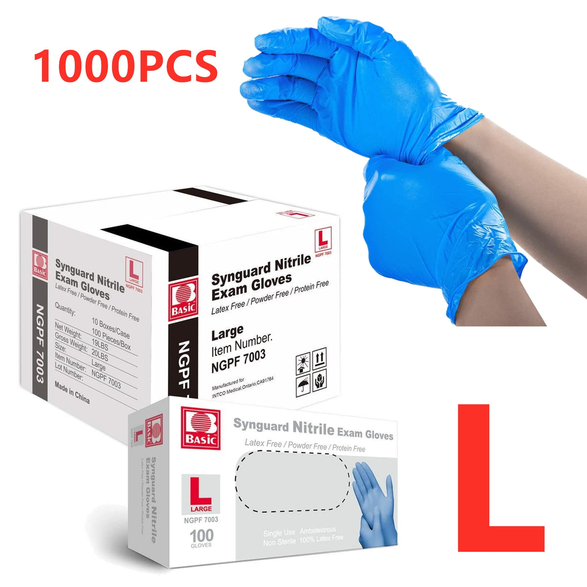 STERILE NIT EXAM GV 4X50 PWF LRG