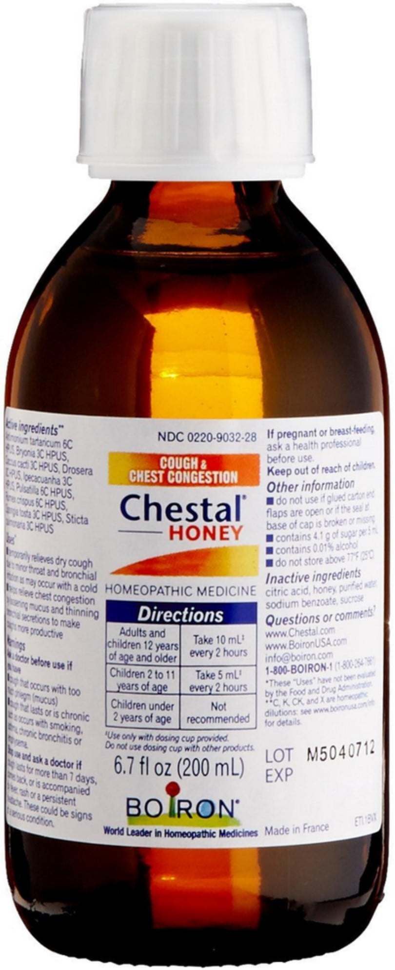 CHESTAL COUGH/CC SR 200ML HONEY