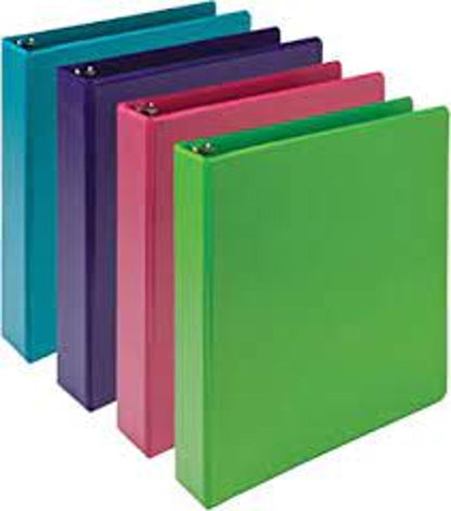 samsill Durable View Binder - Assorted Colors, 2"