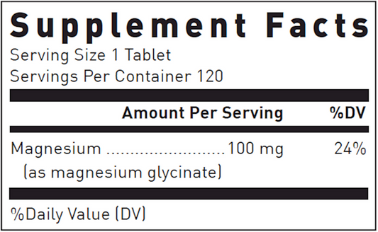 NT MAGNESIUM GLY CP 100MG 60 G/F
