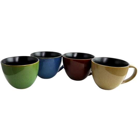 Gibson Home Earthly Jewels Latte Mug Set, 4 count