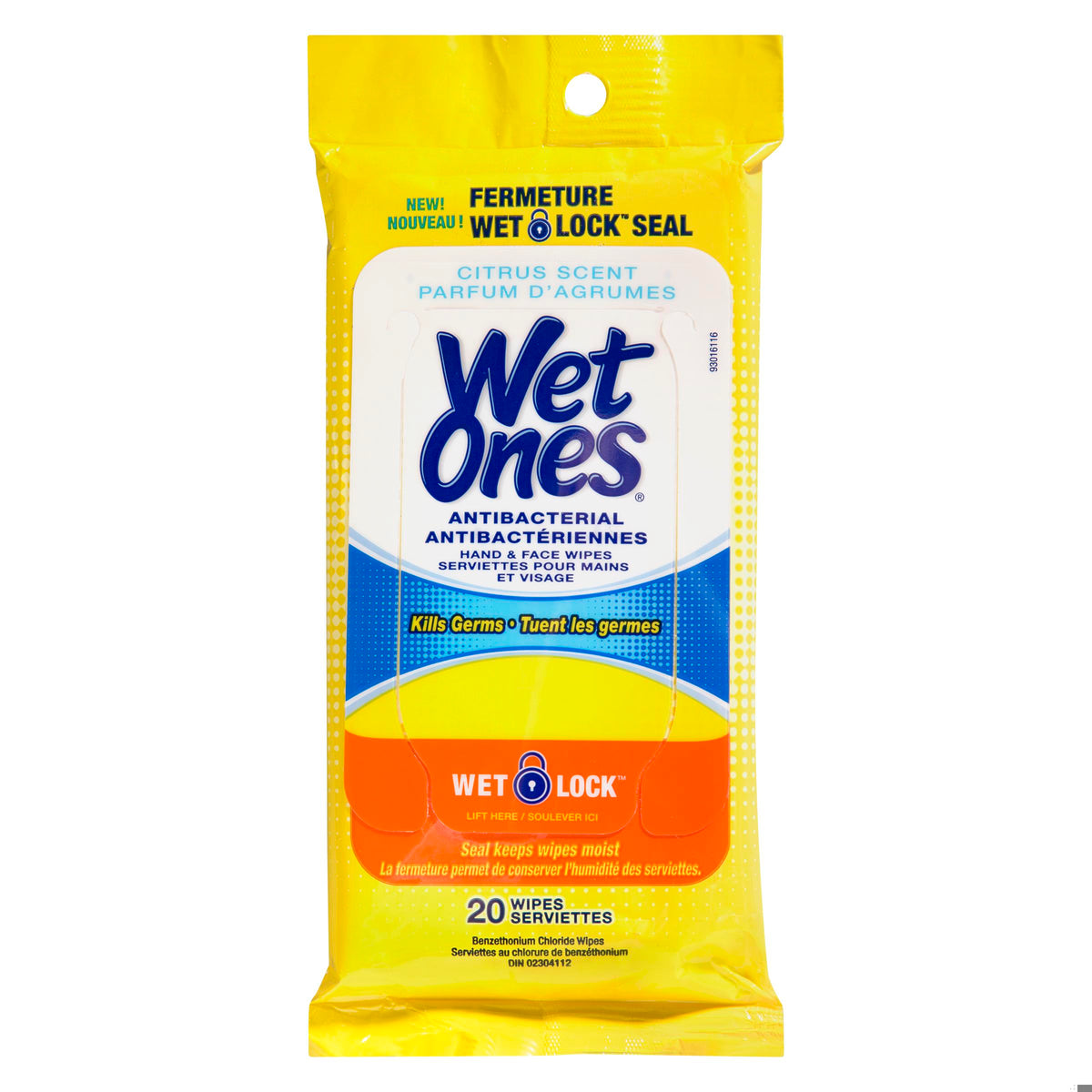 WET ONES ANTIBACTERIAL CITRUS 24CT