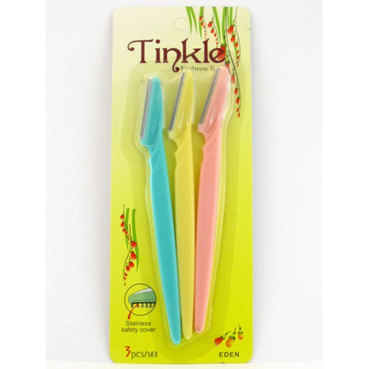 Tinkle Eyebrow Razor 3 Count .