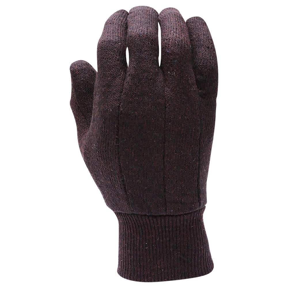 AWP Brown Jersey Work Gloves, Large