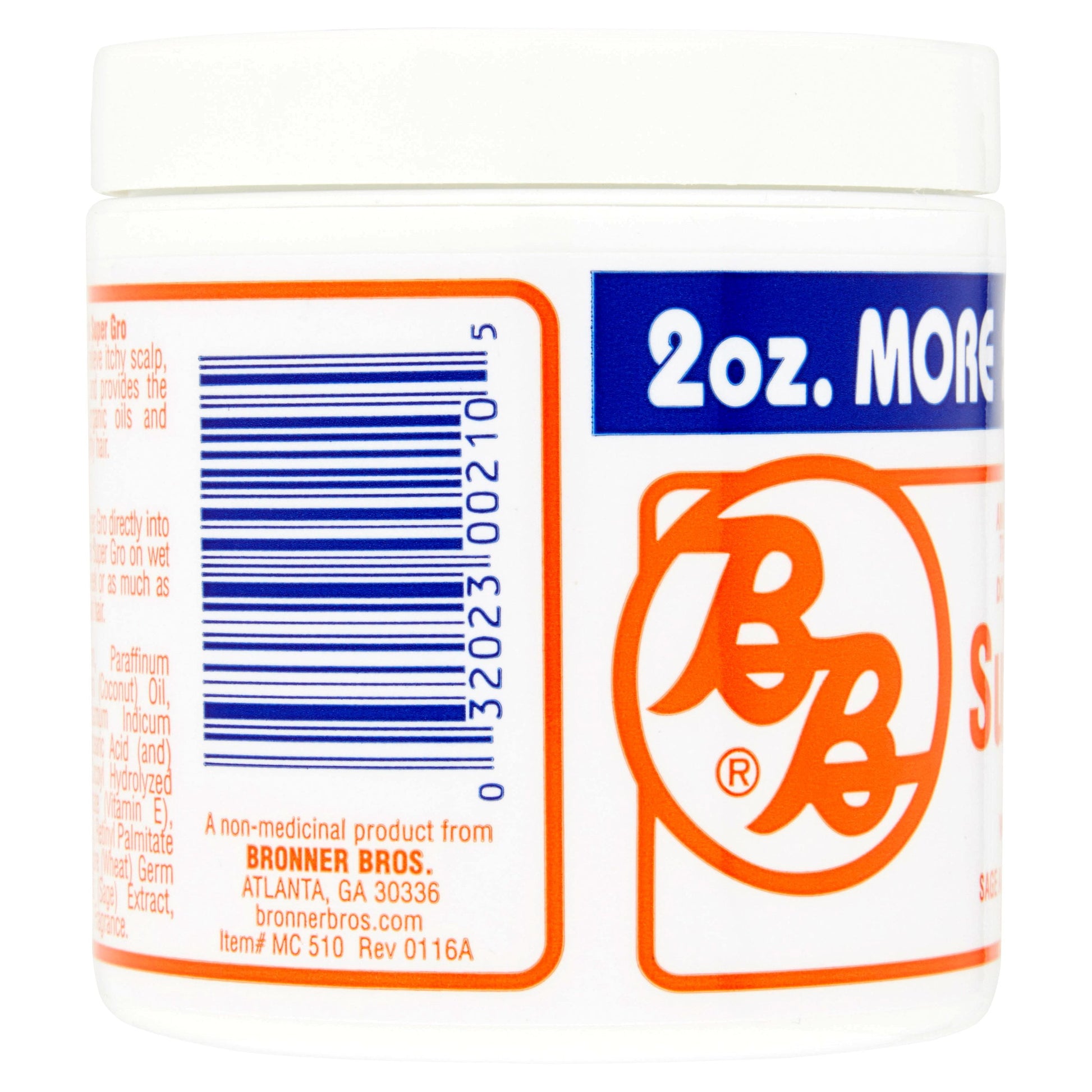 Bronner Bros Double Strength Super Gro with Vitamin E, 6 oz
