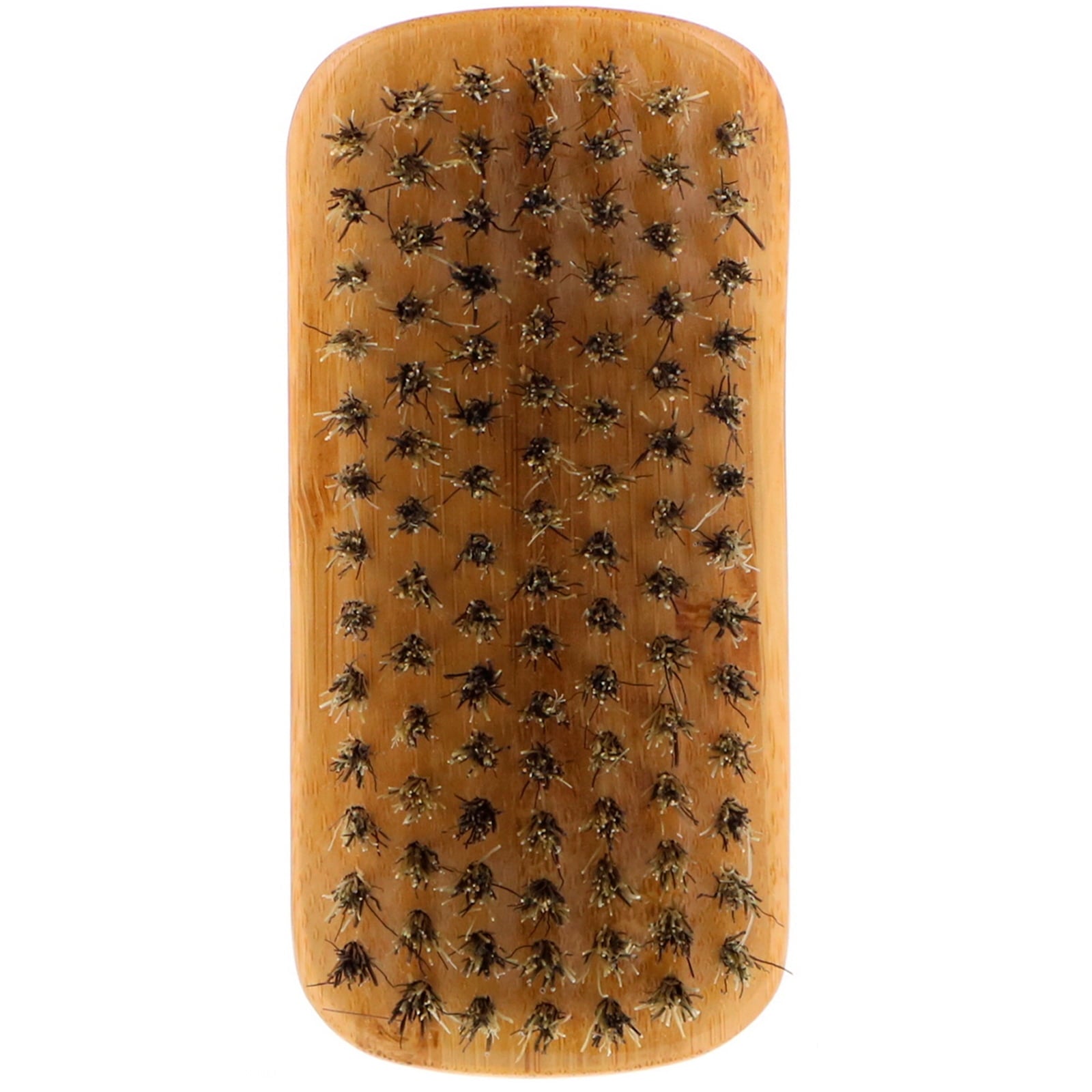 BASS Brushes The Beard Brush Natural Boar Bristles With Contoured Premium Bamboo Handle