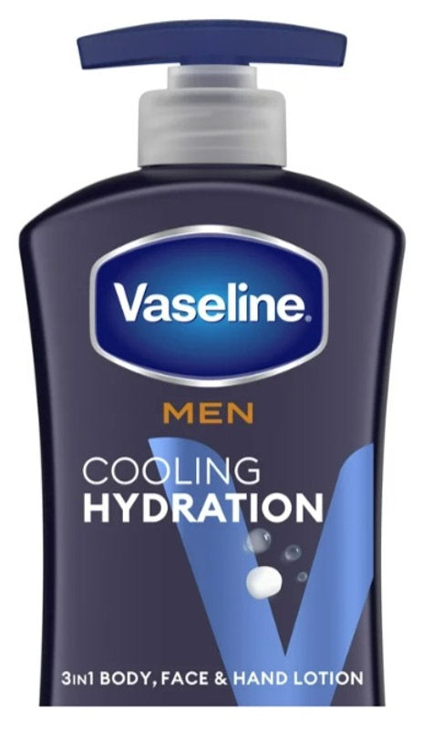 Vaseline Mens Lotion 3-In-1 Cooling Hydration 48Hr 20.3oz