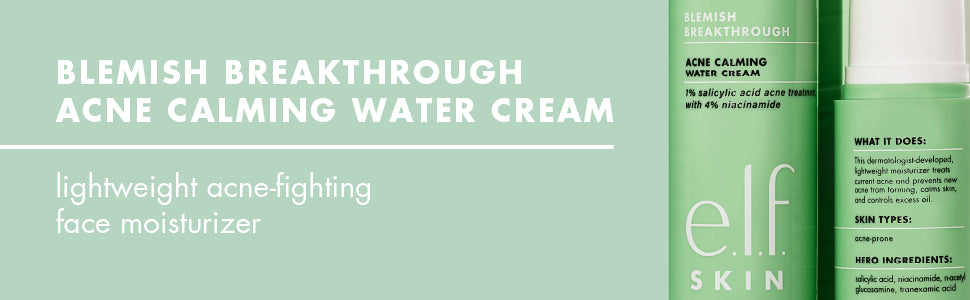 e.l.f. SKIN Blemish Breakthrough Acne Calming Water Cream