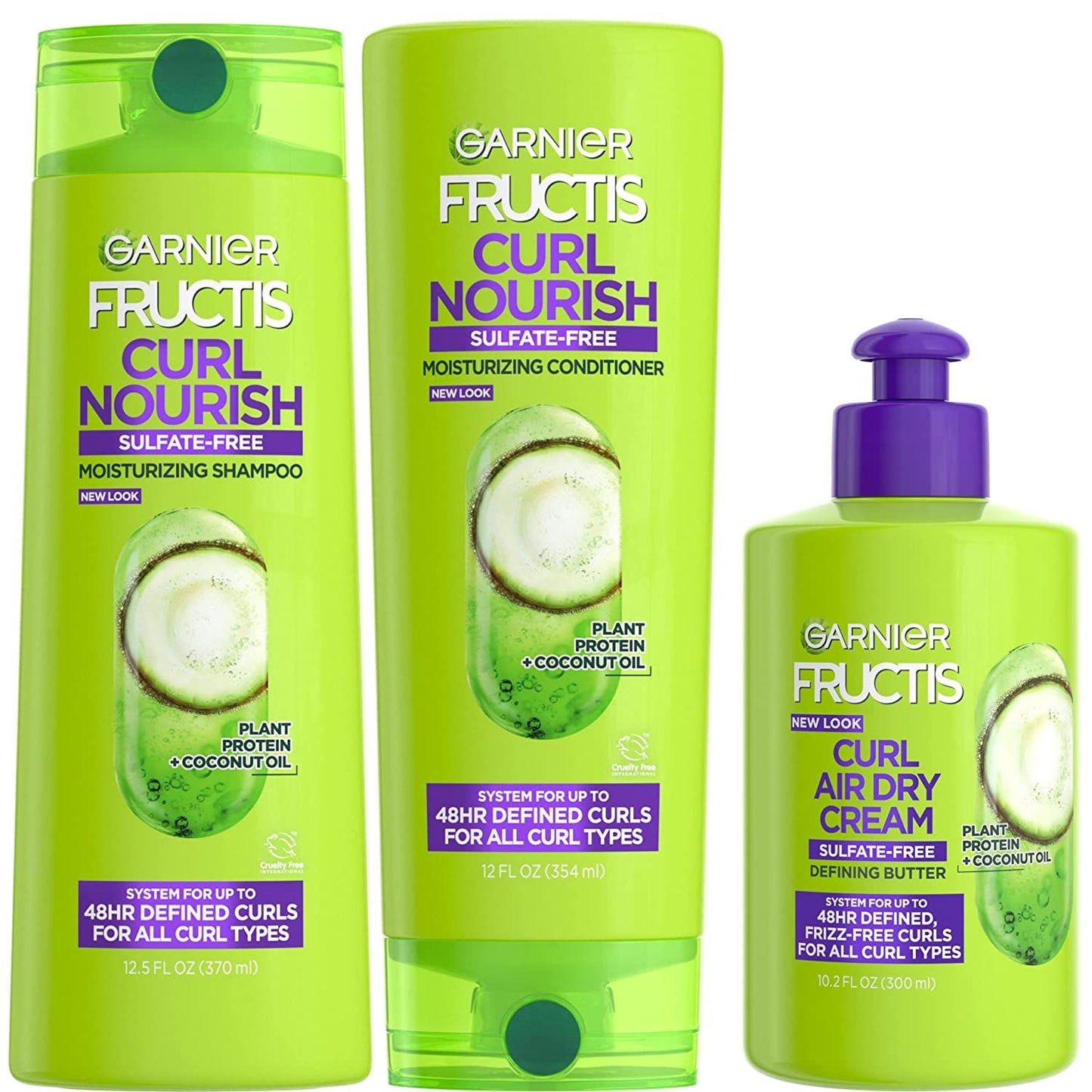 Garnier Fructis Curl Nourish Sulfate-Free Shampoo, 12.5 oz