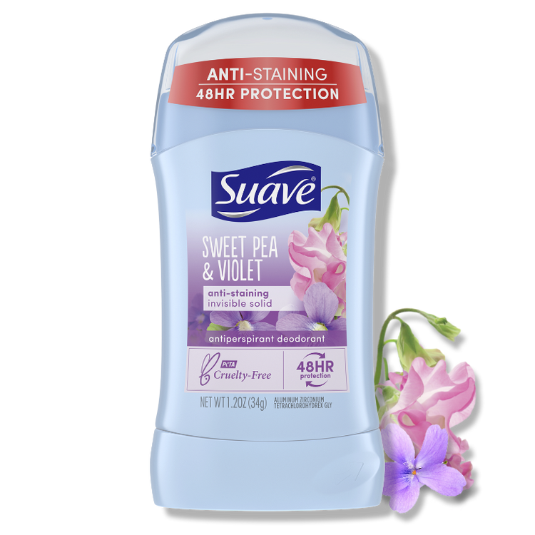 Suave Deodorant 2.6oz 48Hr Sweet Pea & Violet Invisible