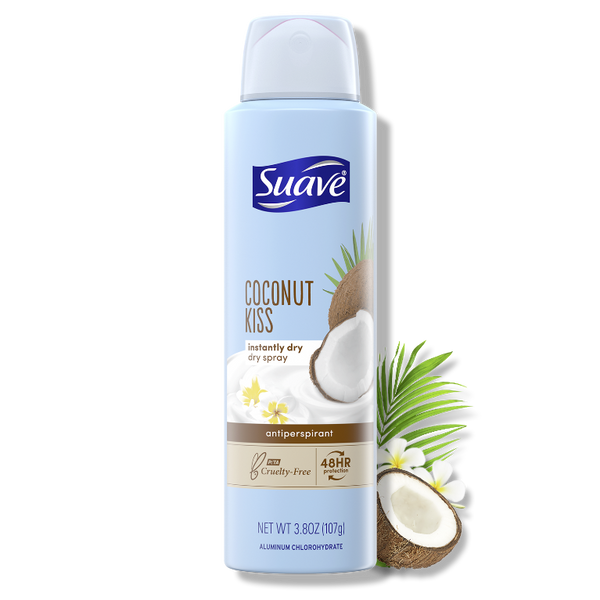 Suave Deodorant 3.8oz 48Hr Dry Spray Coconut Kiss