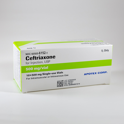 CEFTRIAXONE SOD PR 500MG 10