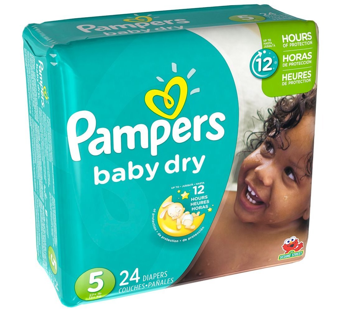PAMPERS BABY DRY SIZE 5 JUM PK 4X24CT