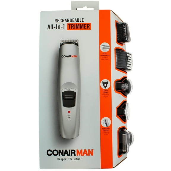 CONAIRMAN Lithium-Ion Battery-Powered All-in-One Hair Trimmer Set, 16 count