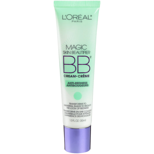 L'ORÉAL PARIS Magic BB Cream Face Makeup Anti-Redness with Vitamin C and E, 1 fl. oz.