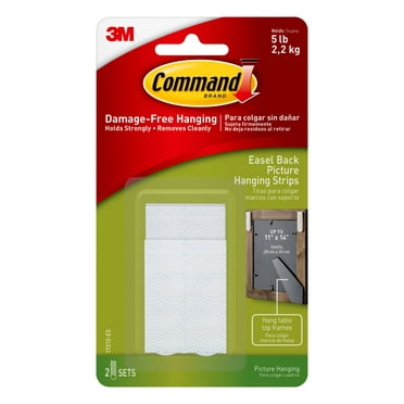 Command Universal Picture Hanger - Silver, 1 Hook + 2 Strips