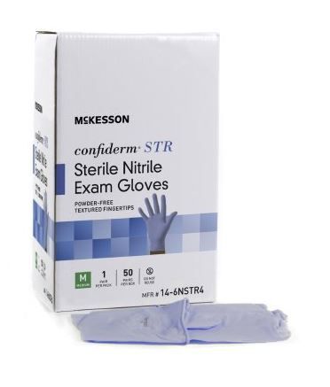 GLOVES ESTEEM STERILE NITRILE SM 50 DS