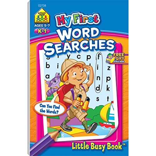 School Zone My First Word Searches Grades K-1 Workbook