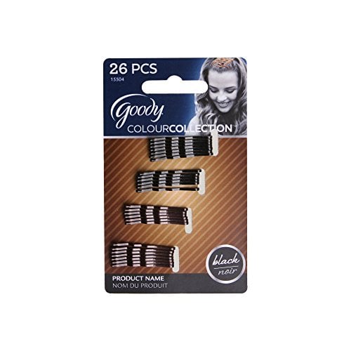 Colour Collection Metallic Bobby Pin, Black, 50 CT