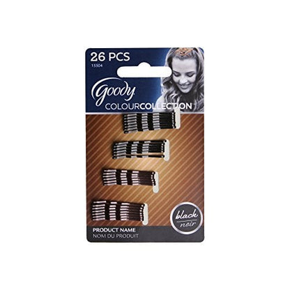 Colour Collection Metallic Bobby Pin, Black, 50 CT