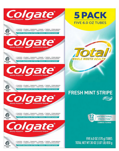 COLGATE TOTAL MINT STRIPE T/P 4.8OZ